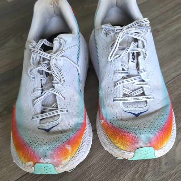 Hoka White and Multicolor Athletic Shoes - Picture 2 of 10